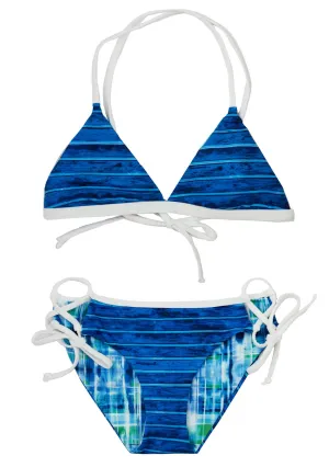 Aquazul Bikini - 2-Piece | Reversible | Triangle Style | Girls 10-14