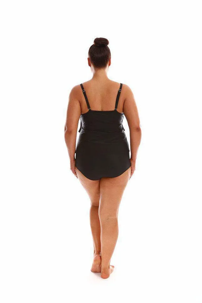 Black 3 Tier One Piece