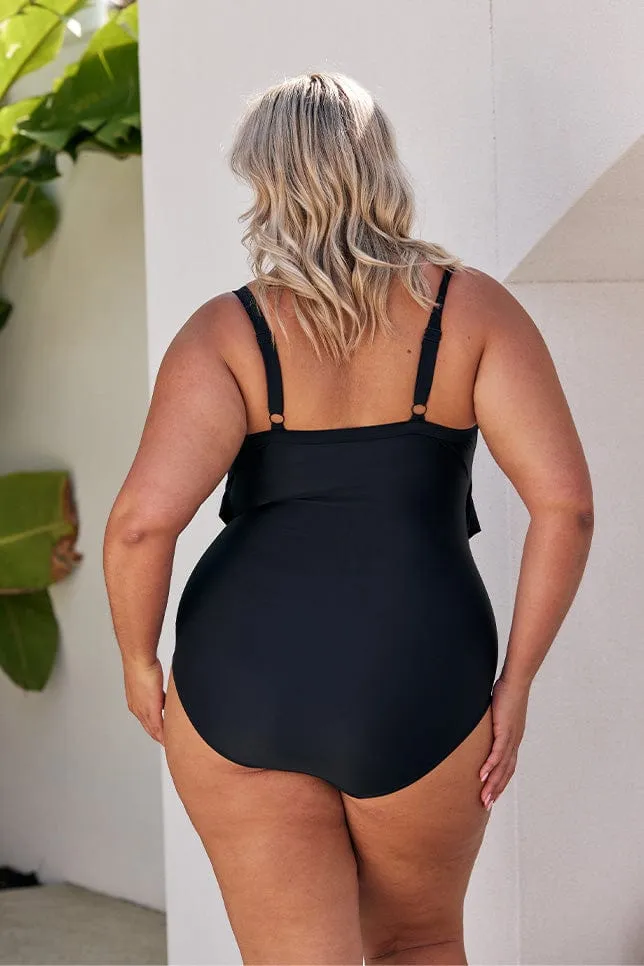 Black 3 Tier One Piece