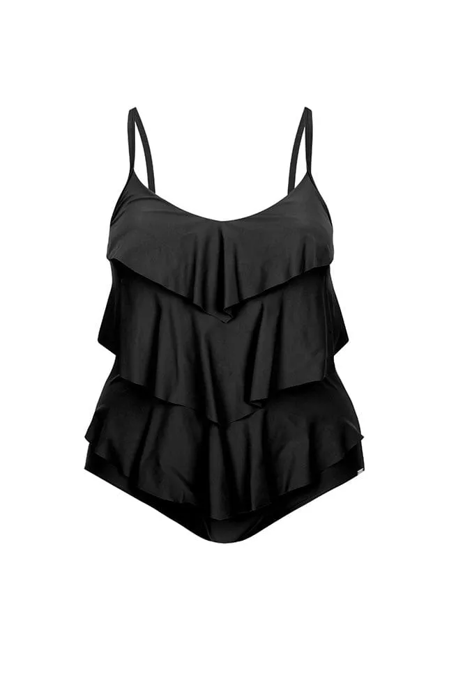 Black 3 Tier One Piece