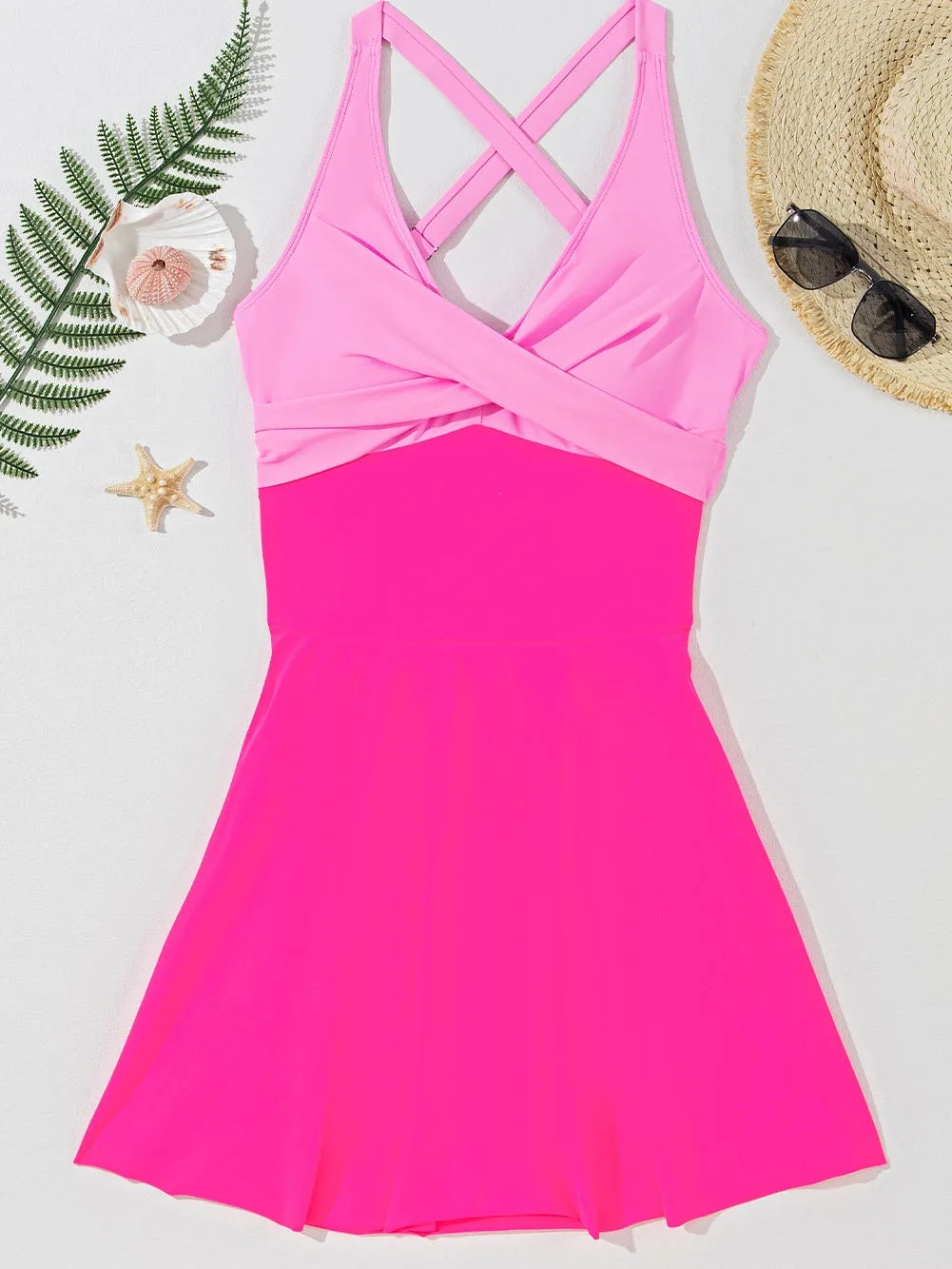 Bright Pink Swim Dress