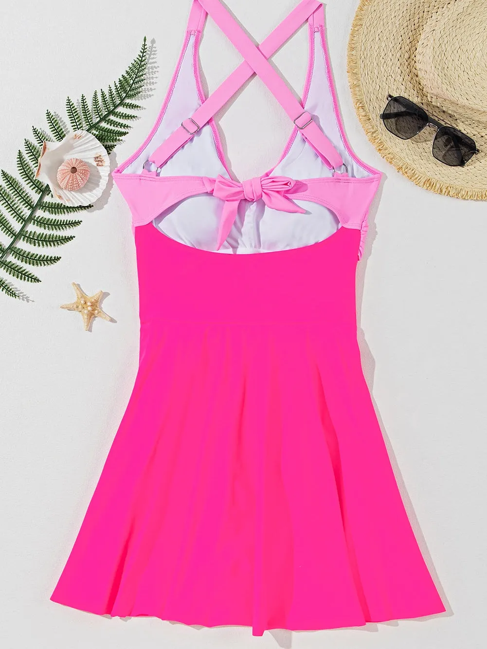 Bright Pink Swim Dress