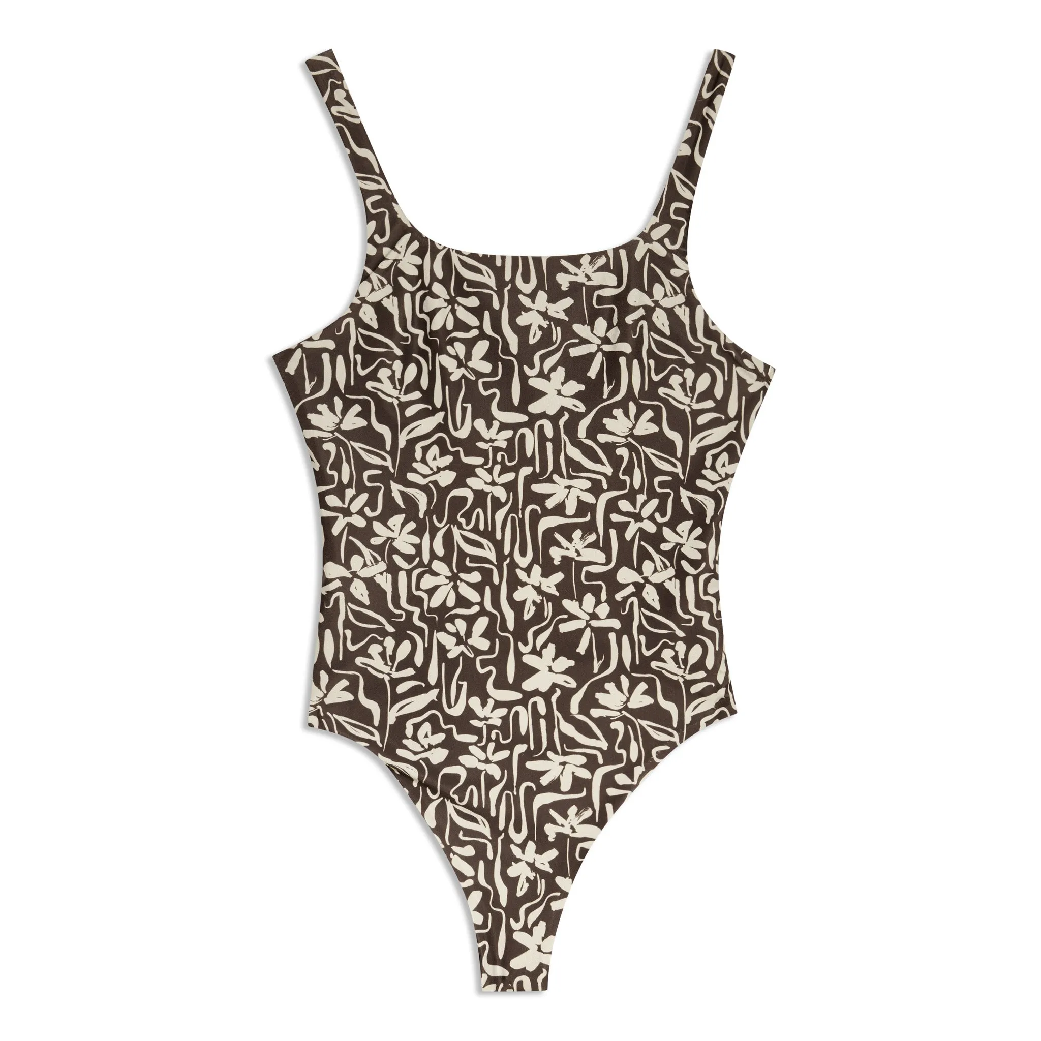 Brushstroke Floral Swimsuit