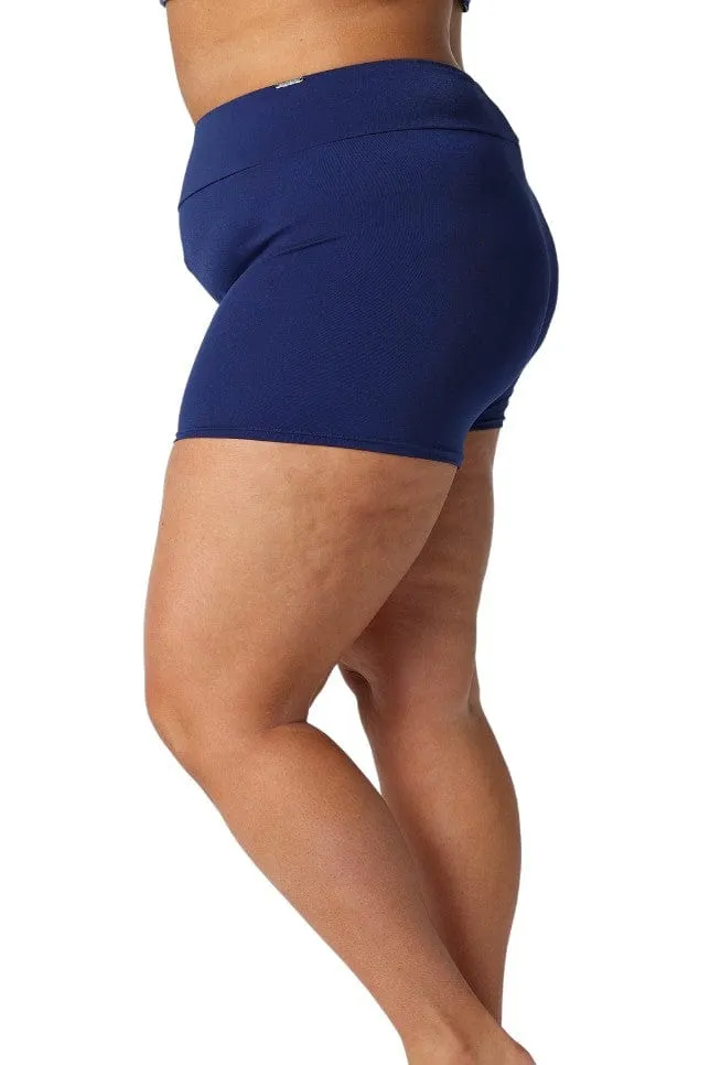 Chlorine Resistant Navy Boyleg Swim Pant