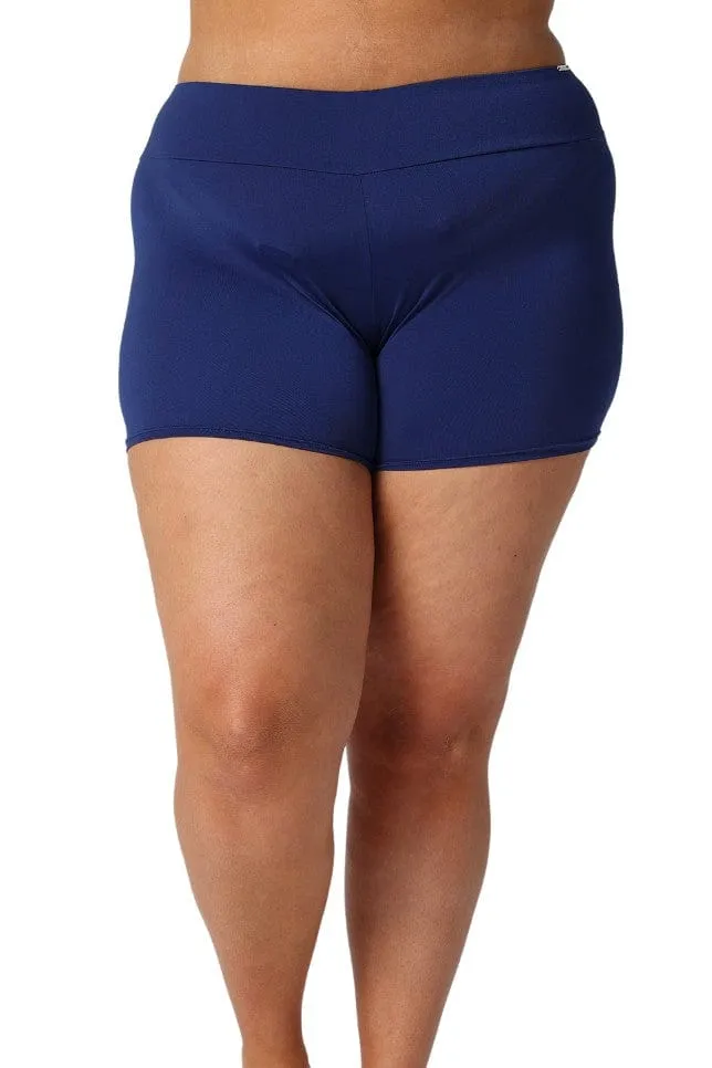 Chlorine Resistant Navy Boyleg Swim Pant