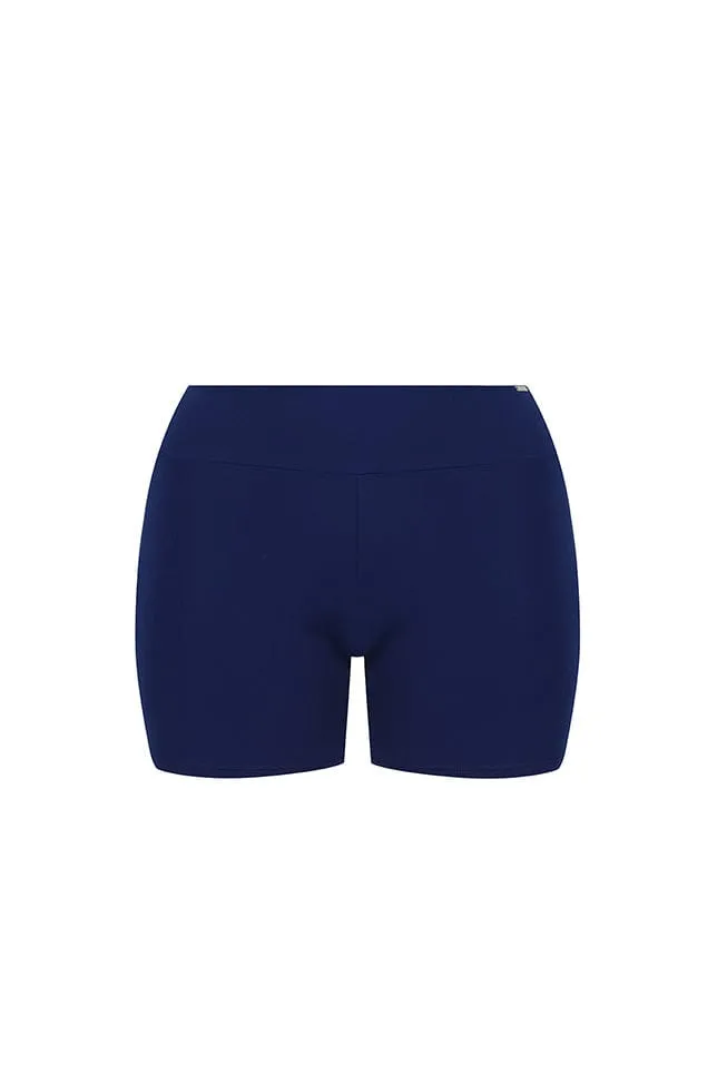 Chlorine Resistant Navy Boyleg Swim Pant