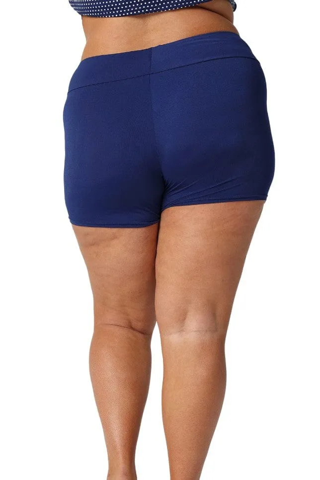 Chlorine Resistant Navy Boyleg Swim Pant