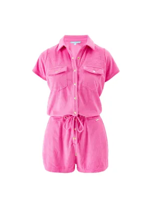 Exclusive Cheryl Hot Pink Playsuit