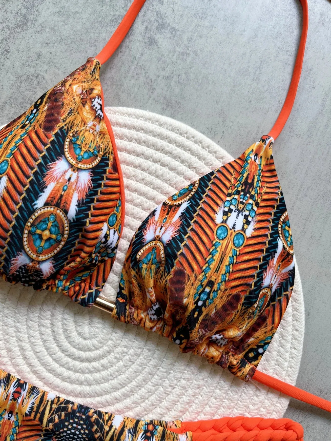 Exotic Two-Piece Swimwear Braided Boho Bikinis