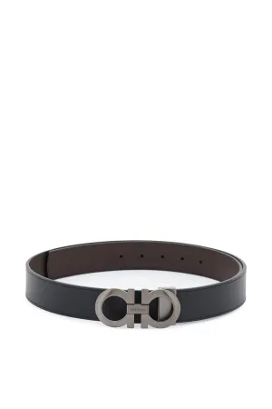 FERRAGAMO reversible gancini belt