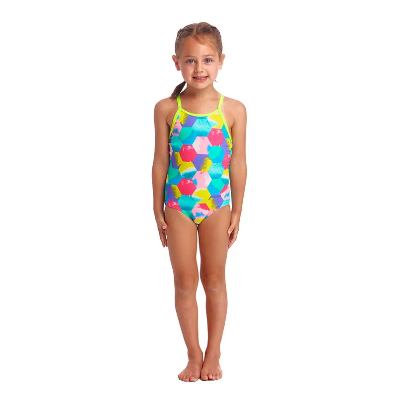 Funkita - Hexy Back - Toddler Girls Printed One Piece