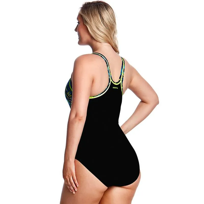 Funkita - Midnight Marble - Ladies Locked In Lucy One Piece