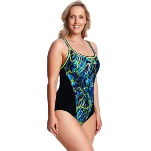 Funkita - Midnight Marble - Ladies Locked In Lucy One Piece