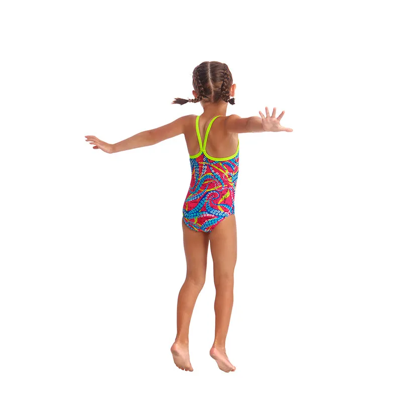 Funkita - Squeaky Squid - Toddler Girls Eco One Piece