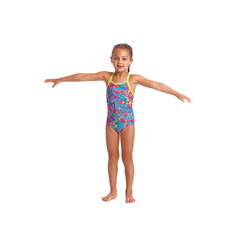 Funkita - Squeaky Squid - Toddler Girls Eco One Piece