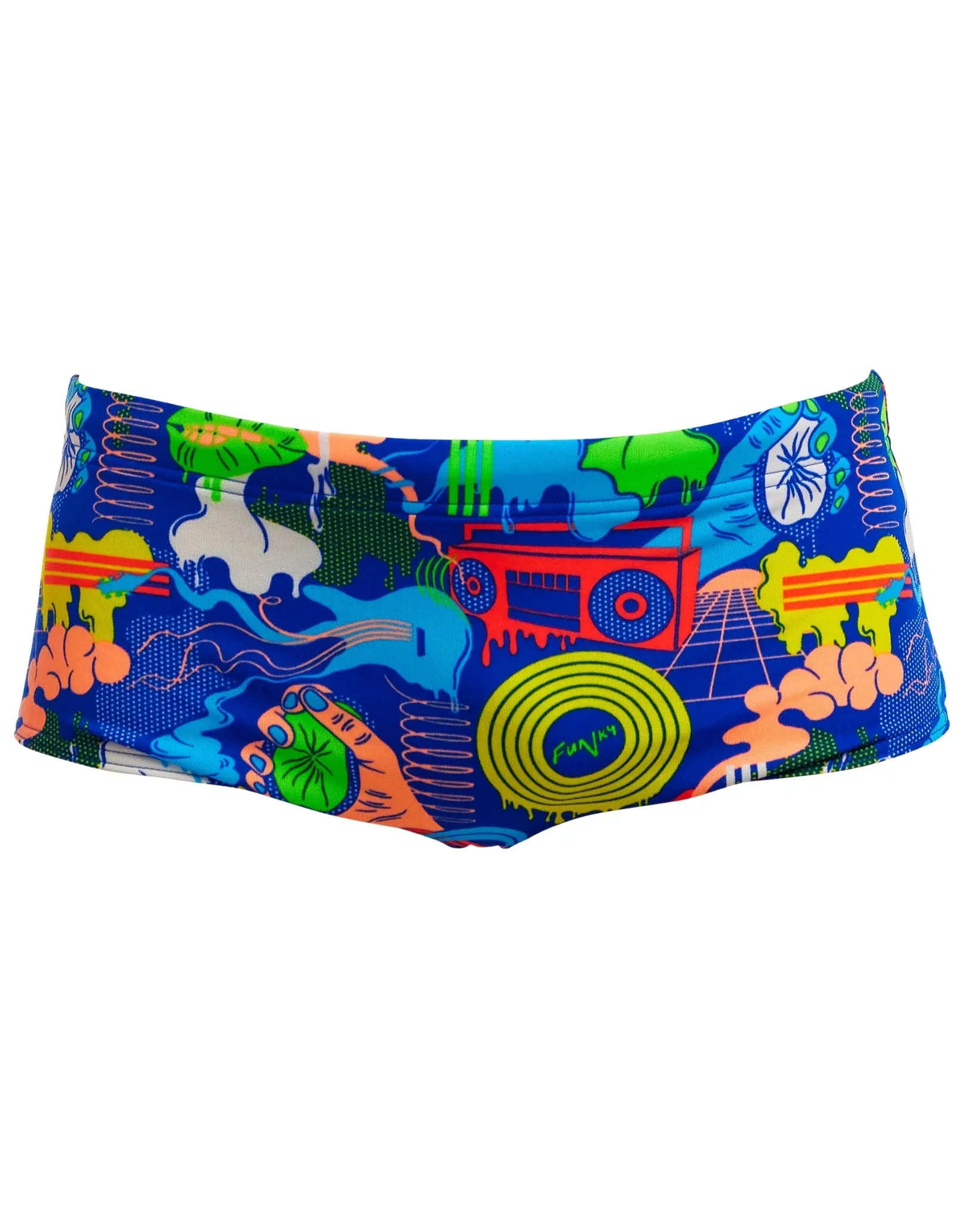 Funky Trunks Boys Blues Baby Sidewinder Swim Trunks - Blue