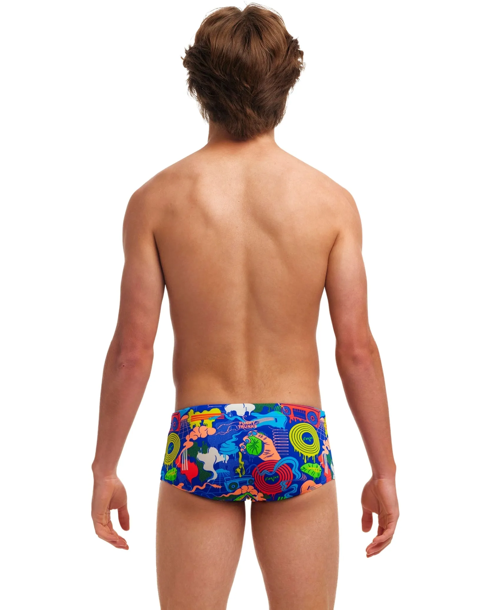 Funky Trunks Boys Blues Baby Sidewinder Swim Trunks - Blue