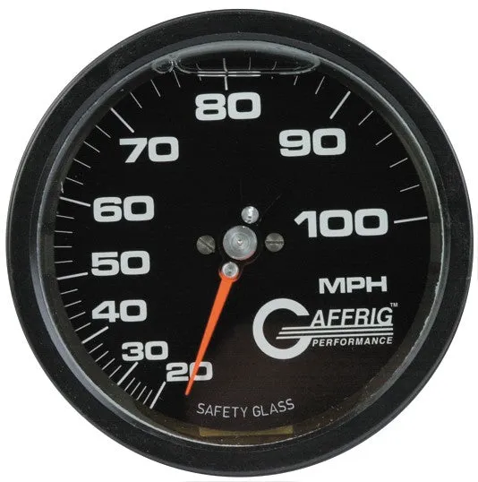 GAFFRIG PART #4120 4 INCH 80 MPH BLACK LIQUID FILLED SPEEDOMETER GAUGE KIT