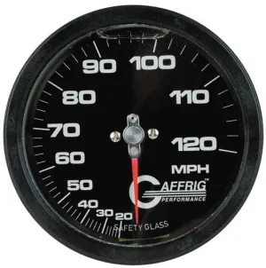 GAFFRIG PART #4124 4 INCH 120 MPH BLACK LIQUID FILLED SPEEDOMETER GAUGE KIT