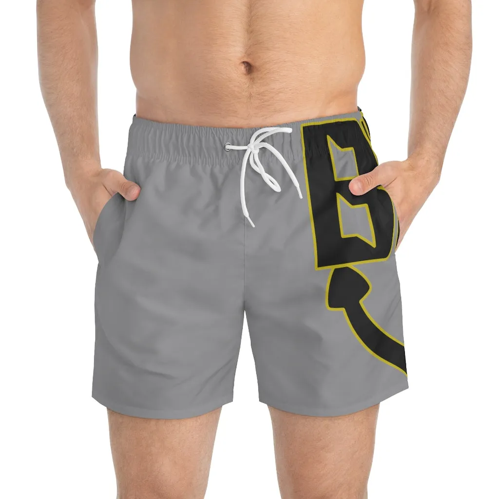 Grey Hoochie Daddy Swim Trunks