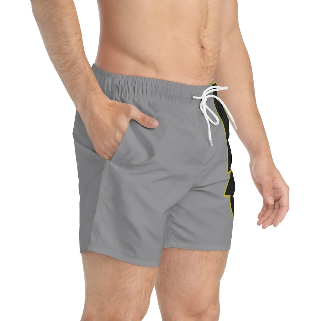 Grey Hoochie Daddy Swim Trunks