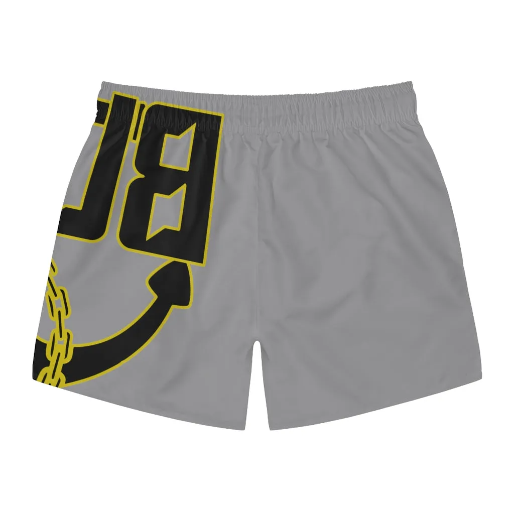 Grey Hoochie Daddy Swim Trunks