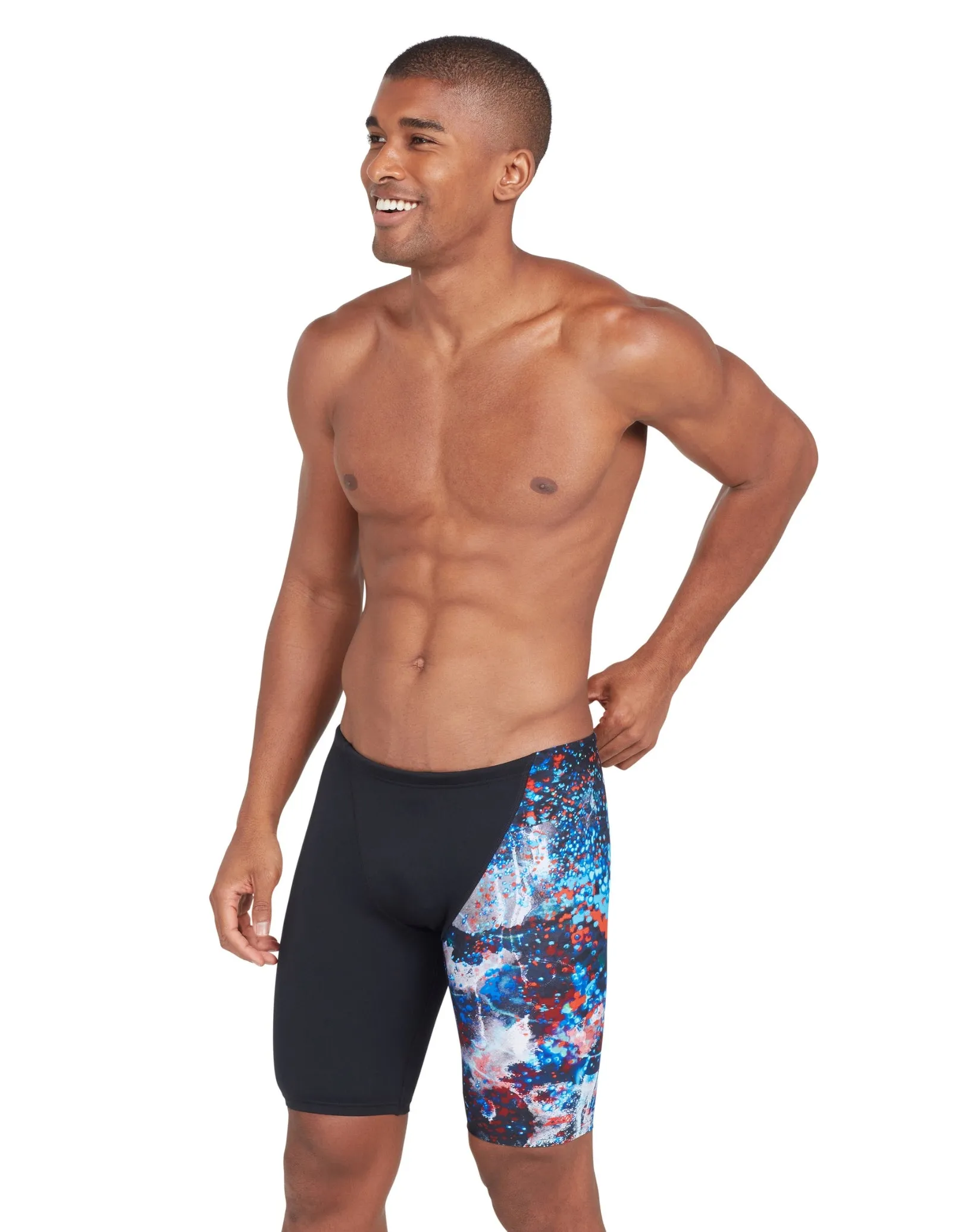 Ionic Jett Swim Jammer - Black/Multi