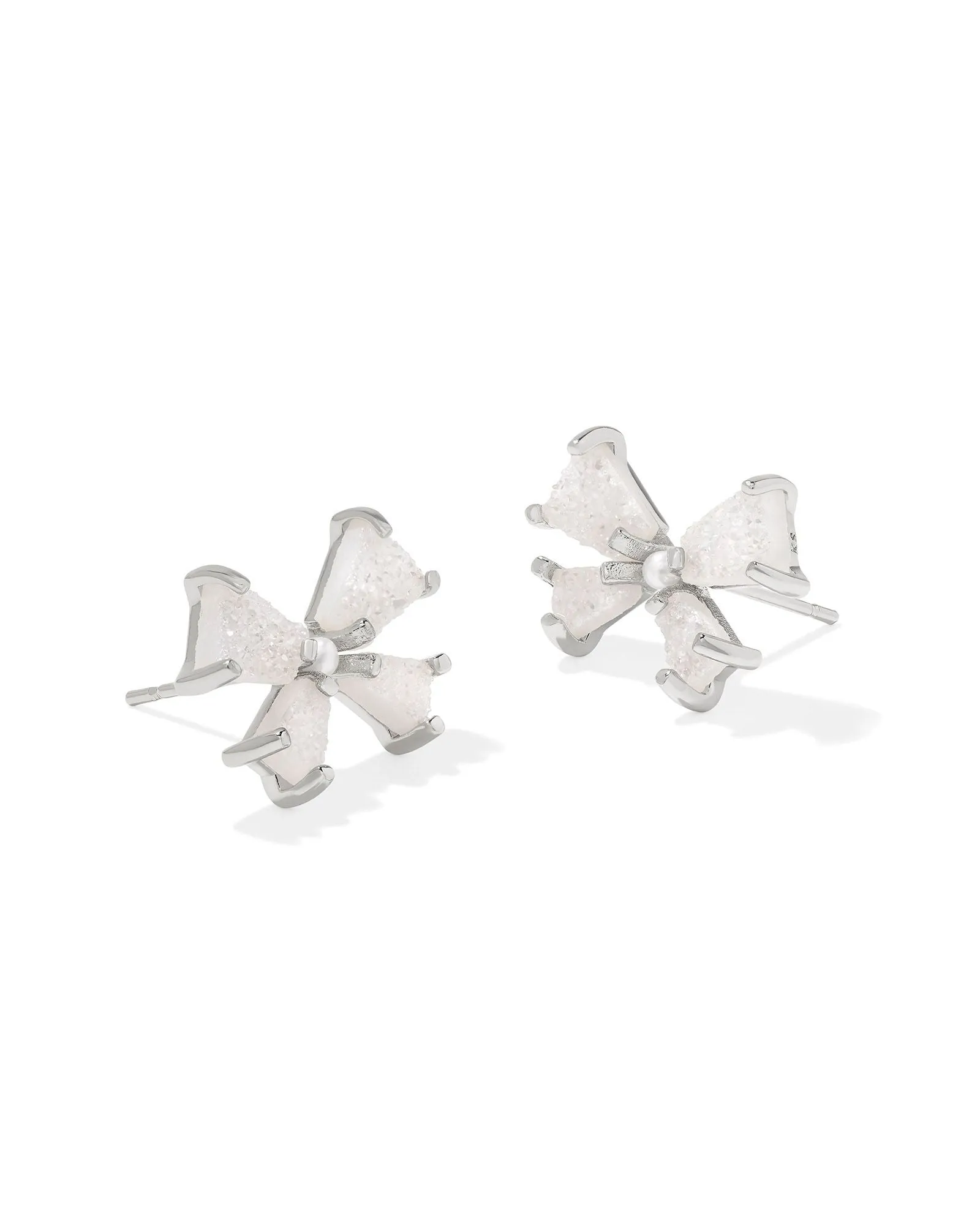 Kendra Scott Blair Bow Small Silver Stud