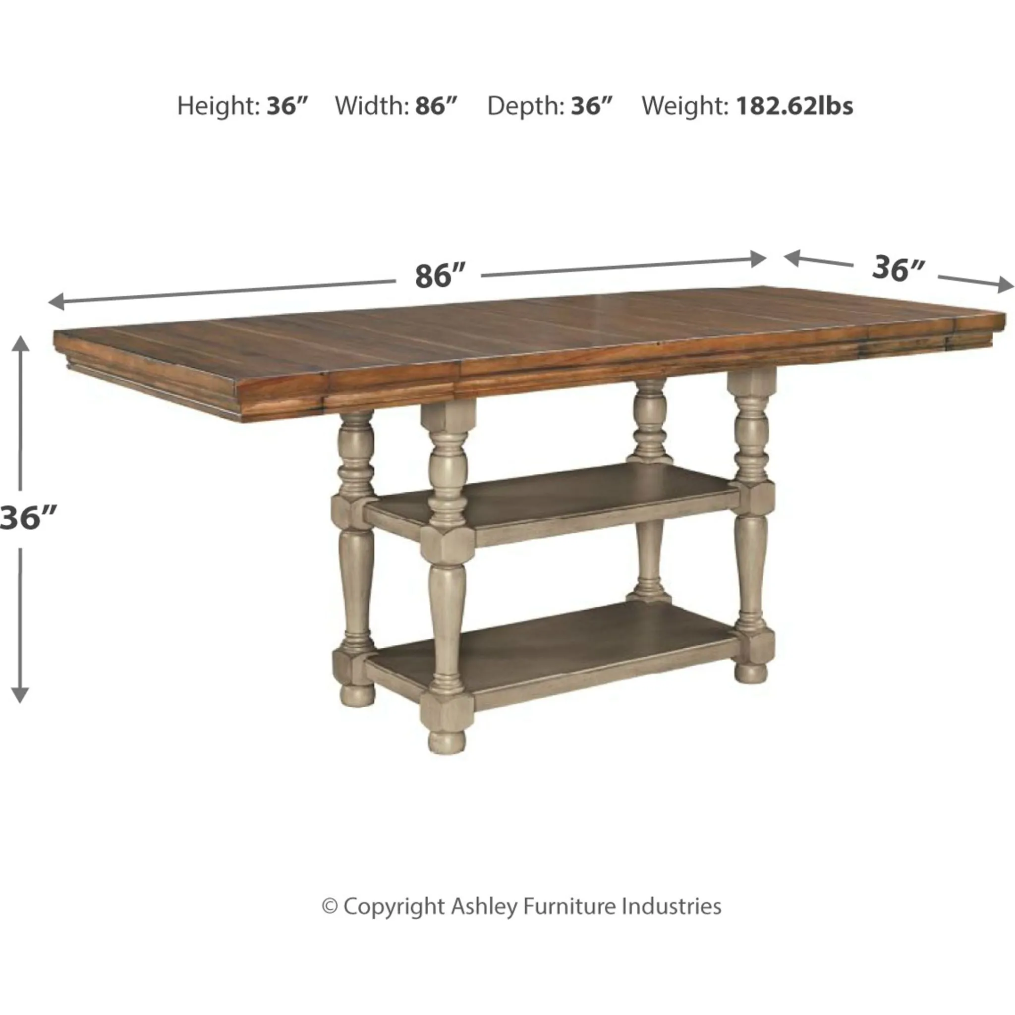 Lettner RECT DRM Counter EXT Table