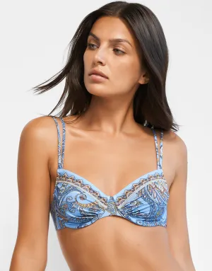 Majorelle Underwired Bikini Top - Oriental Horizon Blue