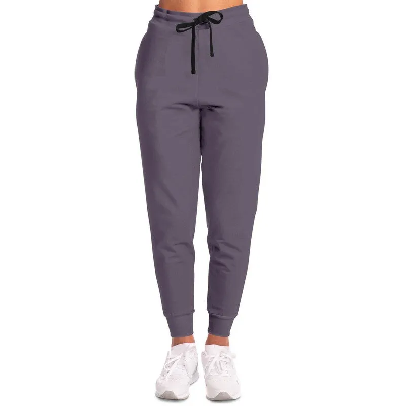 Medium Dark Purple Gray Joggers | Unisex | with PLUS sizes | Medium Dark Pale Pastel Purple Gray | C15M30Y0K60