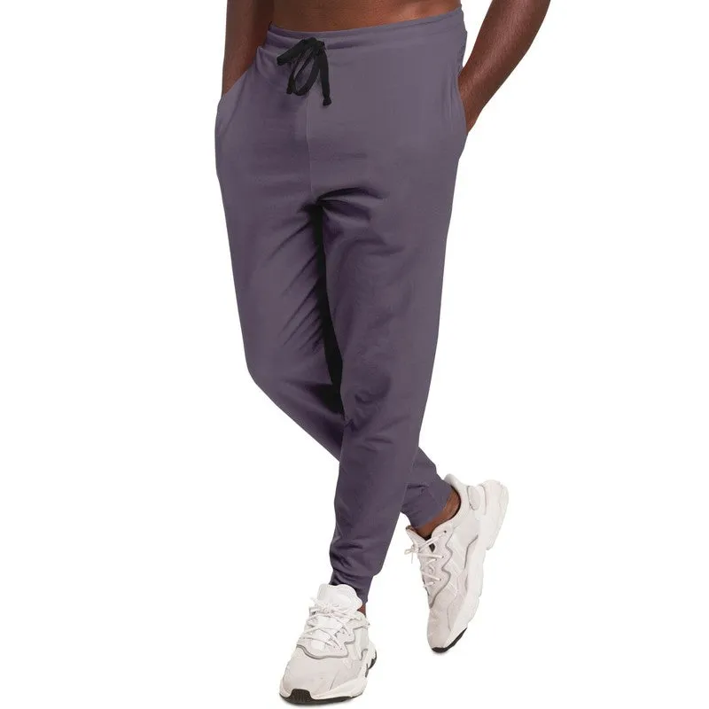 Medium Dark Purple Gray Joggers | Unisex | with PLUS sizes | Medium Dark Pale Pastel Purple Gray | C15M30Y0K60