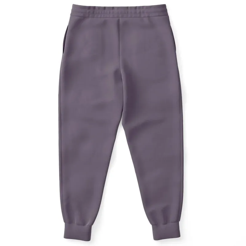 Medium Dark Purple Gray Joggers | Unisex | with PLUS sizes | Medium Dark Pale Pastel Purple Gray | C15M30Y0K60