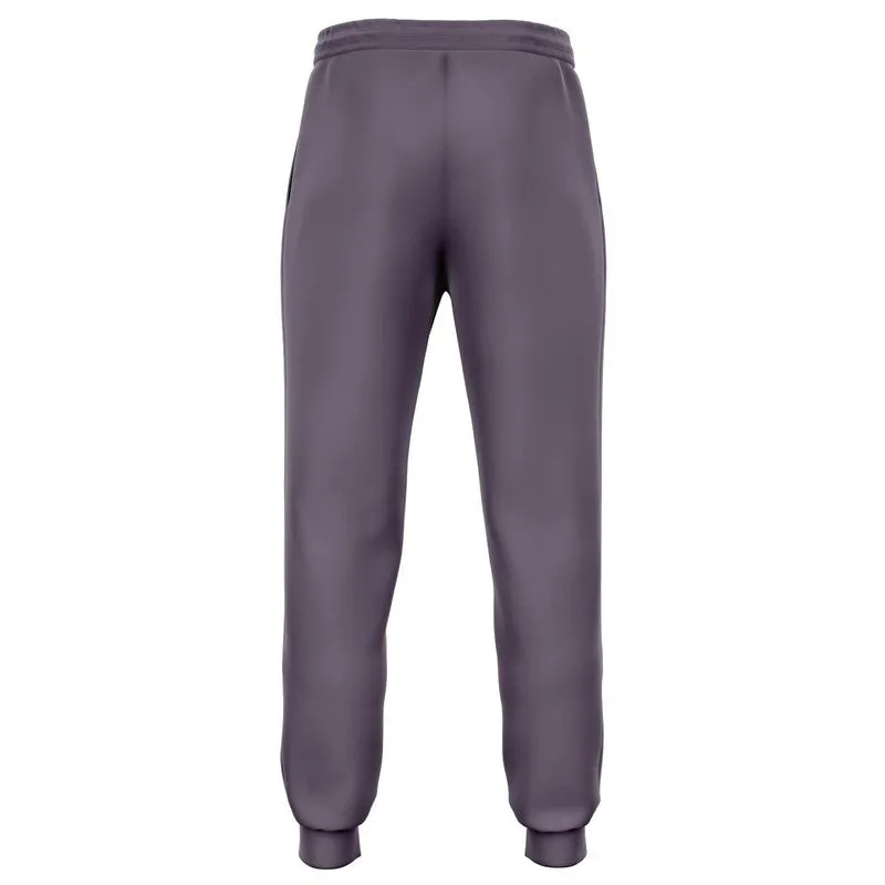 Medium Dark Purple Gray Joggers | Unisex | with PLUS sizes | Medium Dark Pale Pastel Purple Gray | C15M30Y0K60