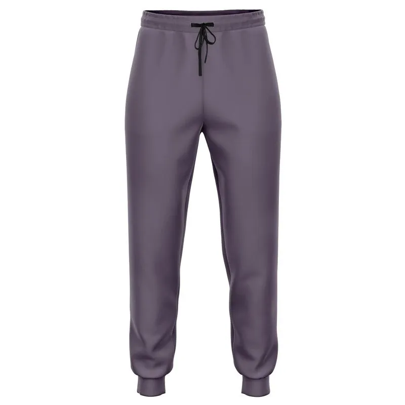 Medium Dark Purple Gray Joggers | Unisex | with PLUS sizes | Medium Dark Pale Pastel Purple Gray | C15M30Y0K60