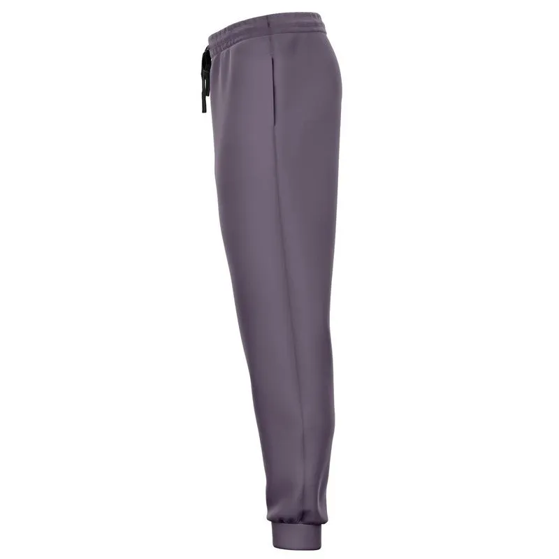 Medium Dark Purple Gray Joggers | Unisex | with PLUS sizes | Medium Dark Pale Pastel Purple Gray | C15M30Y0K60