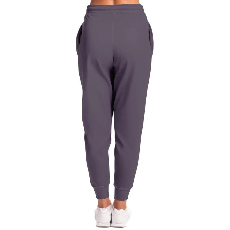 Medium Dark Purple Gray Joggers | Unisex | with PLUS sizes | Medium Dark Pale Pastel Purple Gray | C15M30Y0K60