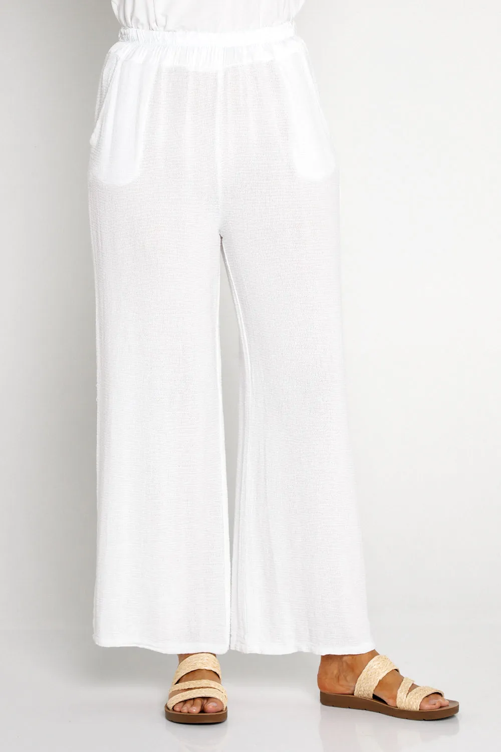 Nali Cotton Pants - White