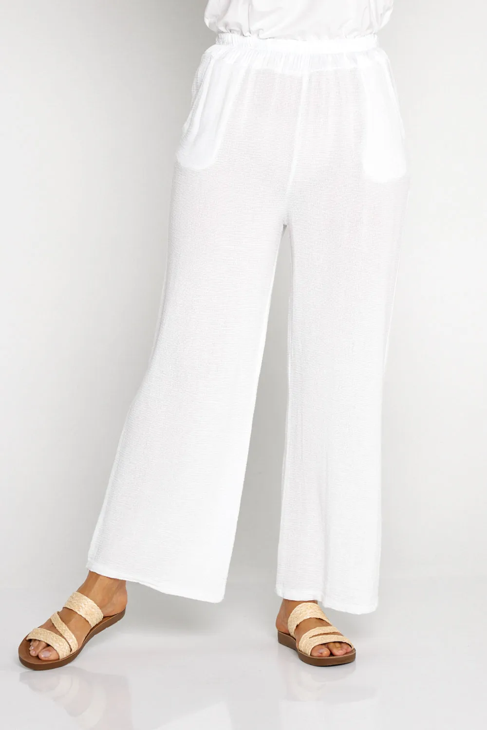 Nali Cotton Pants - White