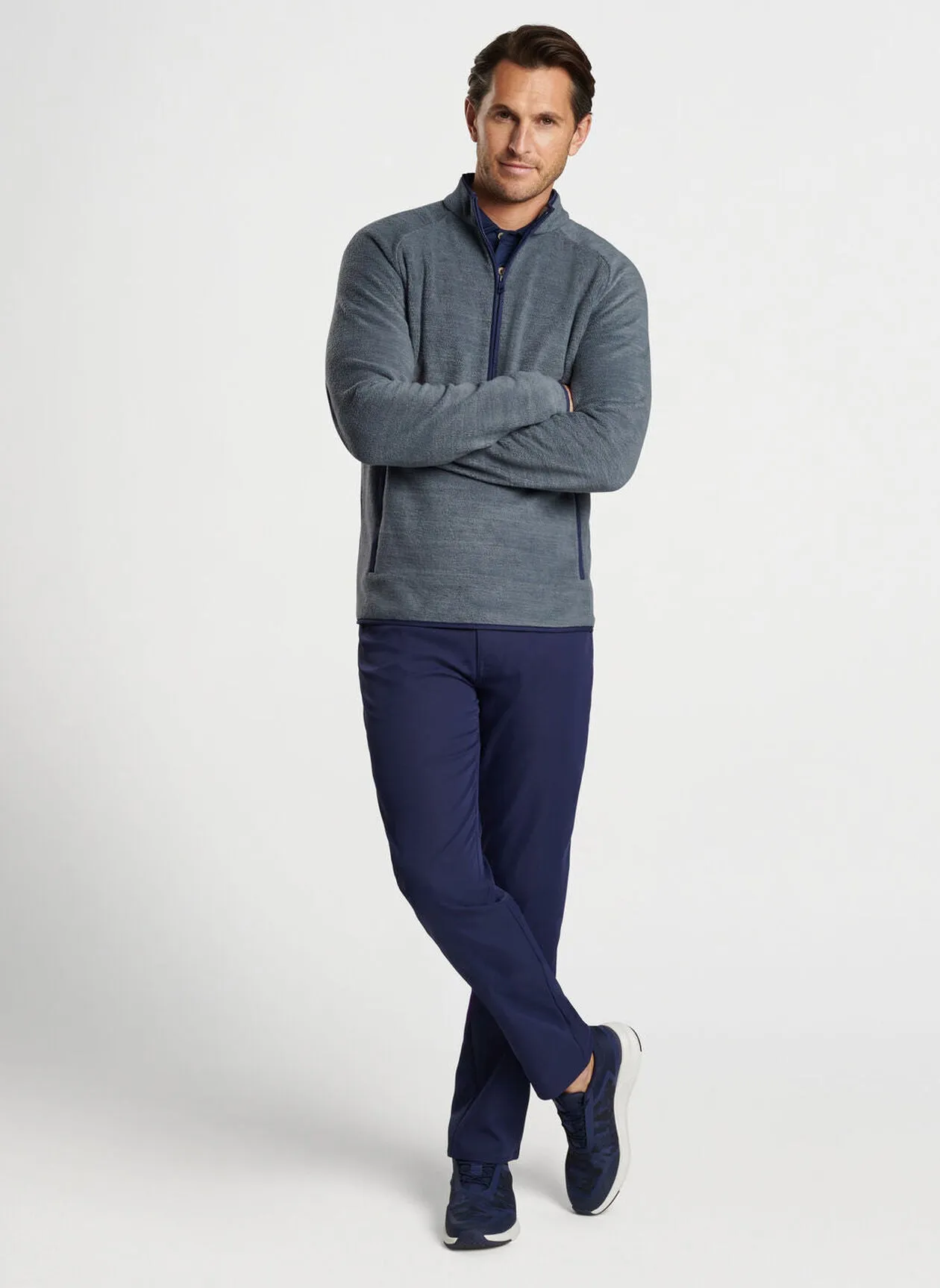 Peter Millar Fade Half-Zip-Iron with Nantucket Logo