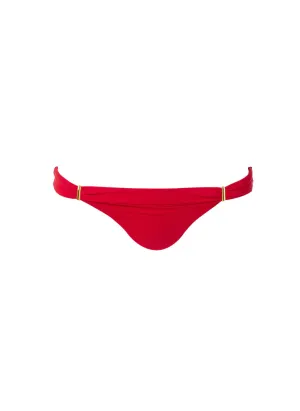 Positano Red Bikini Bottom