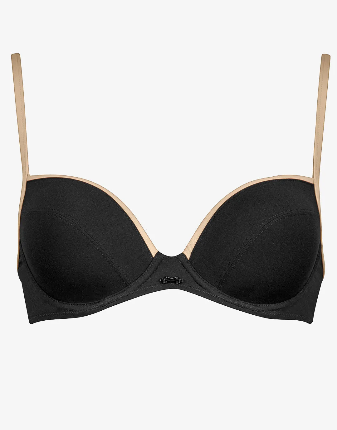 Pura Underwired Bikini Top - Black Camel