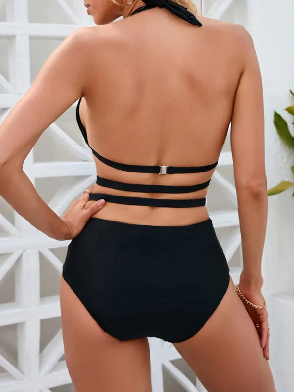 Sexy Backless One-Piece Swimsuit