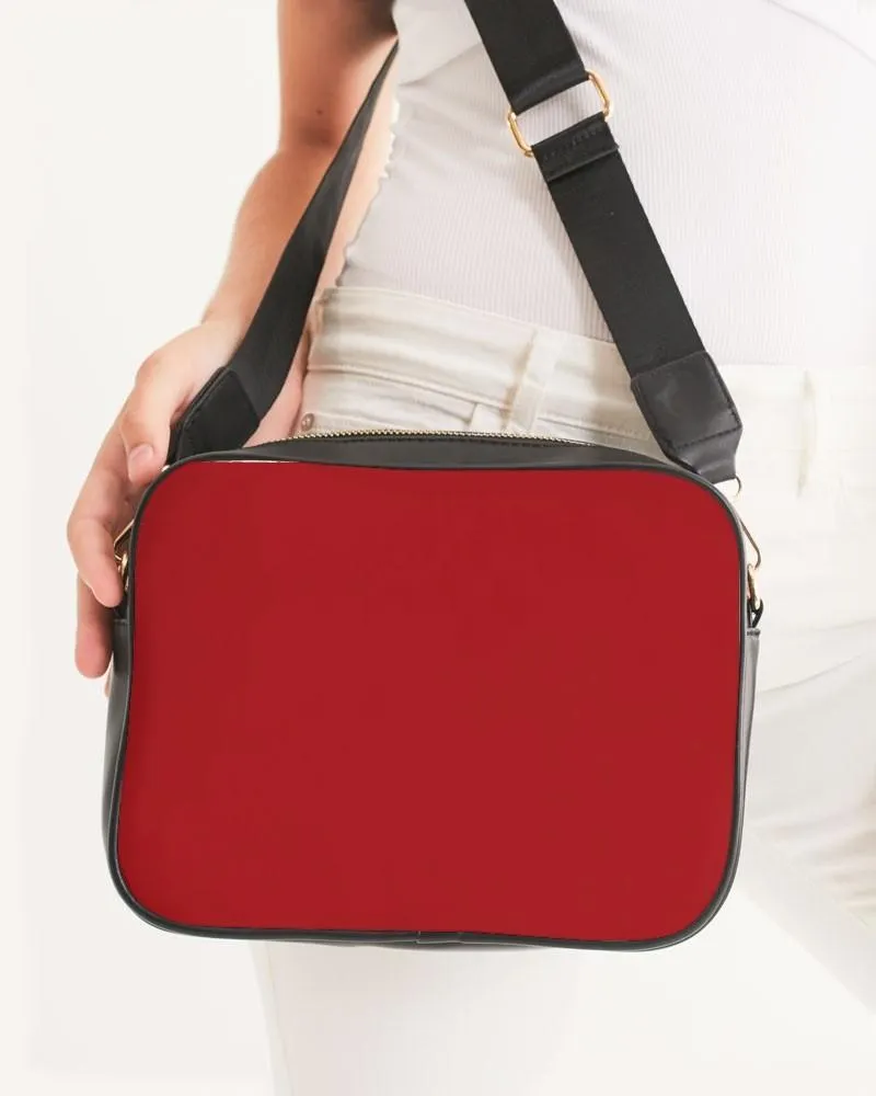 Shaded Red Crossbody Bag | C0M100Y100K30