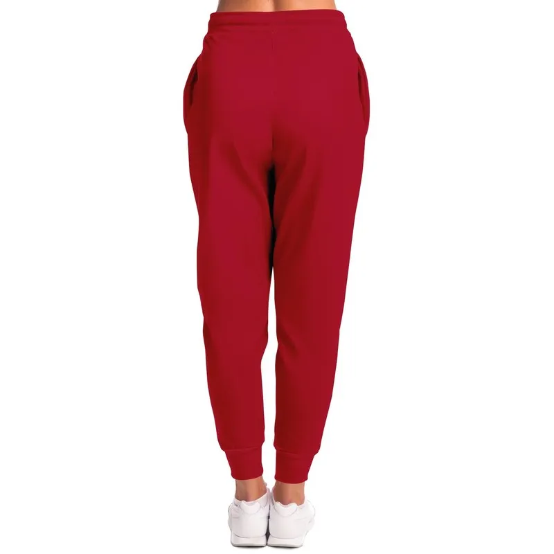 Shaded Red Joggers | Unisex | with PLUS sizes | C0M100Y75K30