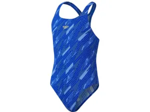 Speedo Hyperboom Medalist Girls One Piece Swimsuit (Navy/Blue)