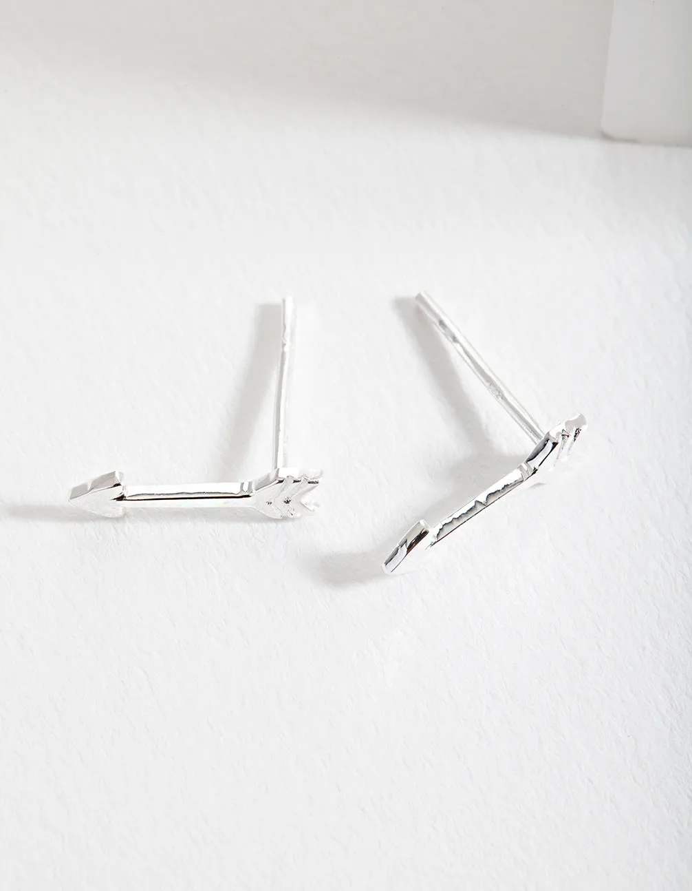 Sterling Silver Arrow Stud Earrings