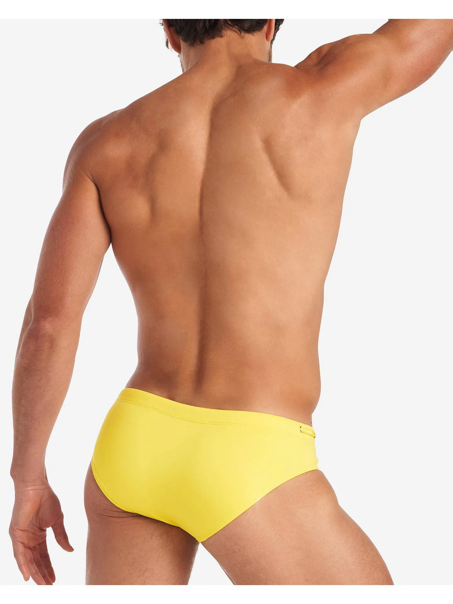 TEAMM8 Grid Swim Brief - Bondi Yellow