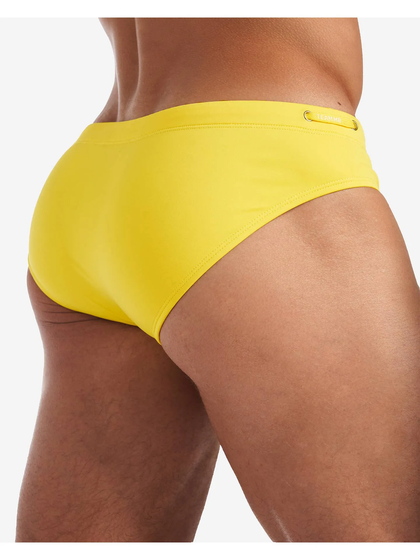 TEAMM8 Grid Swim Brief - Bondi Yellow