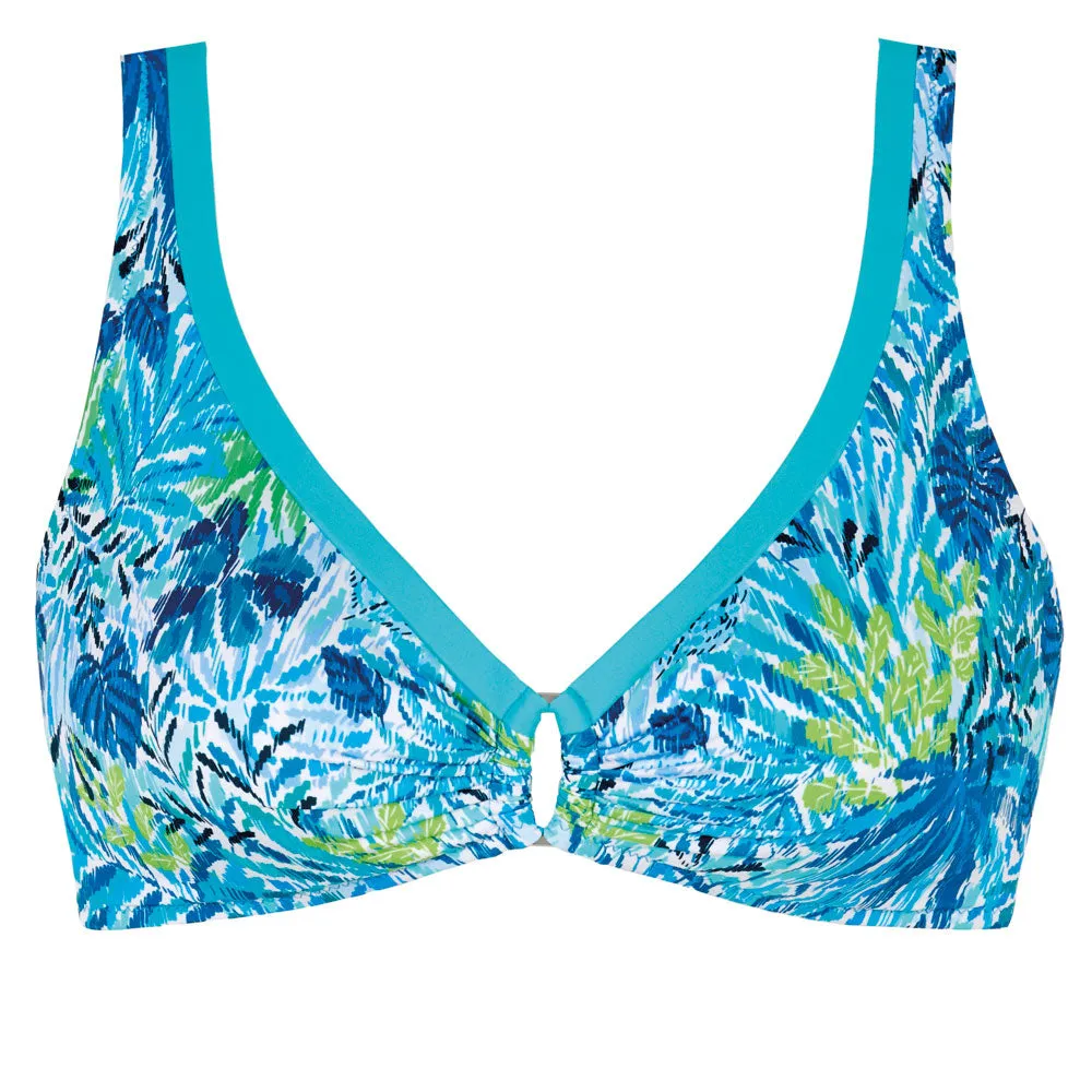 Tessy Haiti Collection Blue 'V' Neck Bikini Set